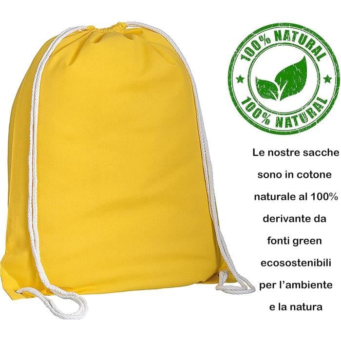 Duories Lot de 5 sacs en tissu en coton avec cordon de serrage - 15 x 20 cm Duories Lot de 5 sacs en tissu en coton avec cordon de serrage - 15 x 20 cm