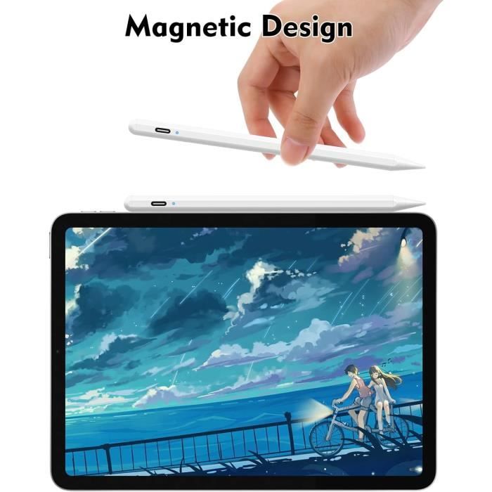Stylet IPencil Pro Compatible IPad 2018-2024 - Recharge Rapide, Rejet Paume, Inclinaison