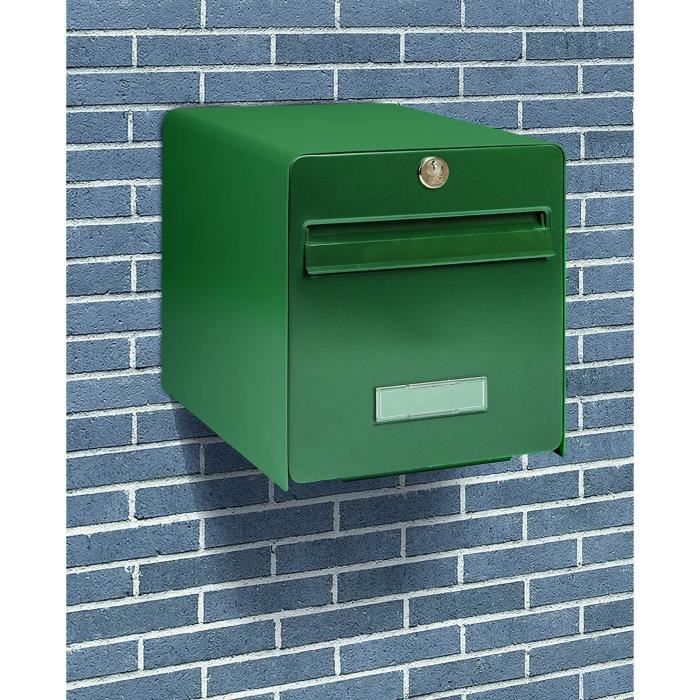 Boîte aux lettres normalisée Favor en acier galvanisé - 2 portes - Gris-  BURG WACHTER - La Poste