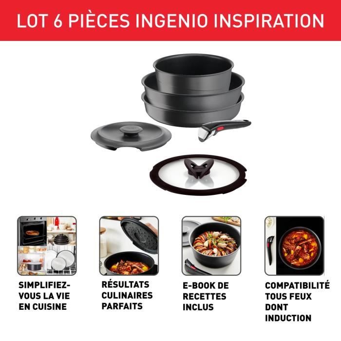 Batterie De Cuisine 9 Pièces Bra Life En Aluminium Recyclé, Antiadhésif Céramique, Tous Feux Dont Induction