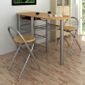 Table De Cuisine Petite Bois De Mdf Et Metal Gris Kitchen