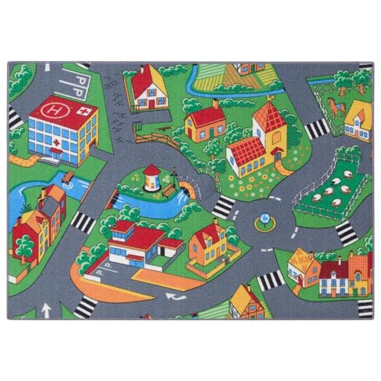 Little Village Metropolis - Tapis de jeu avec routes - réversible