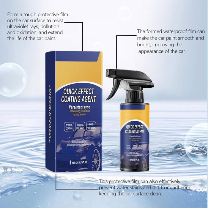 Spray De Protection Rapide Pour Voiture Sopami - 3 En 1 (Réparation, Brillance, Protection) | Revêtement Céramique Effet Longue Durée