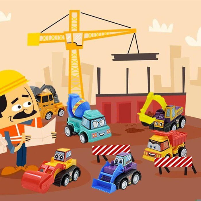 Calendrier De L'Avent - Voiture De Noël - 24 Pièces - Blanc - Jeu De