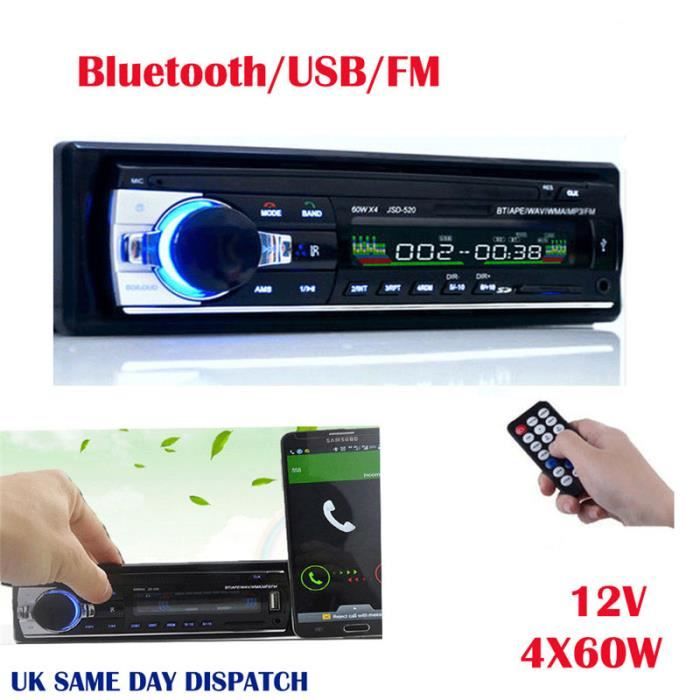 9€67 sur Lecteur Radio de Voiture FM Bluetooth 12V - Autoradio