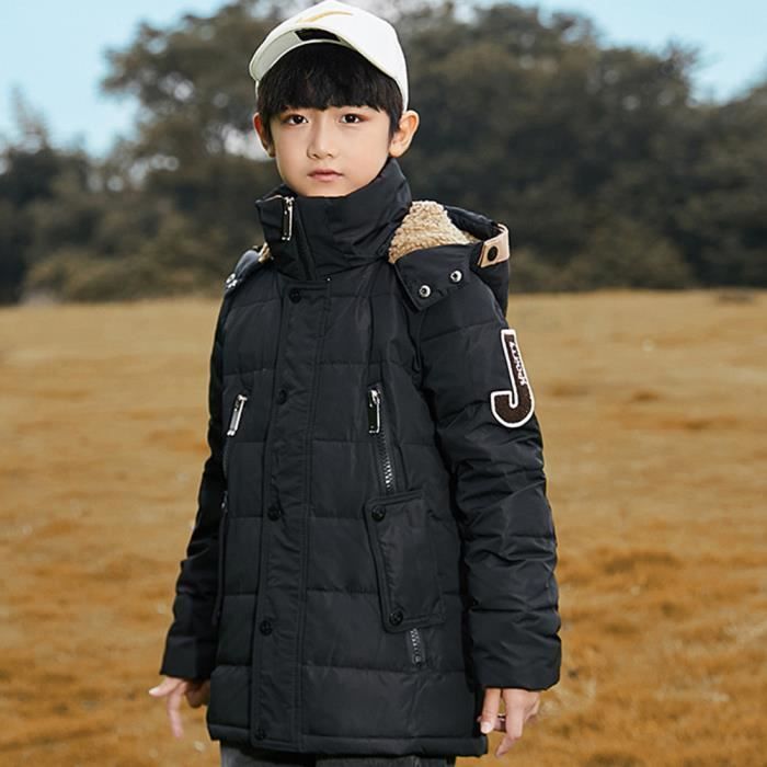 Manteau Enfant Garçon Hiver Doudoune Capuche Veste Blouson