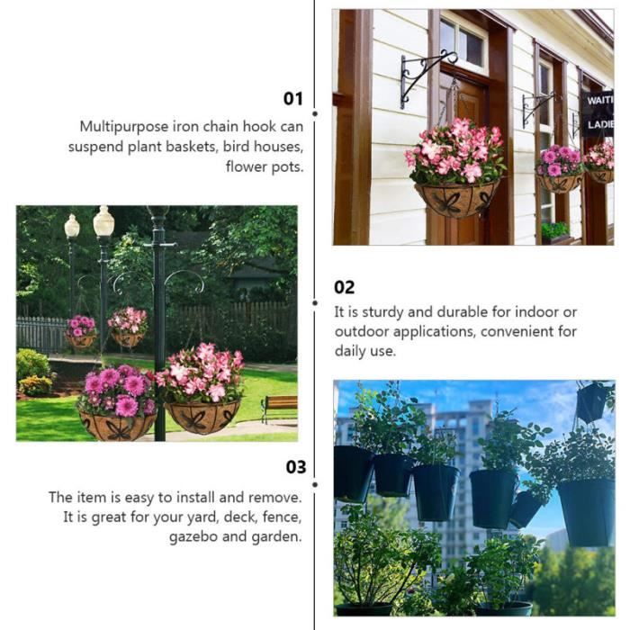 Rose - Pot de fleur en plastique pour plantes d'intérieur et d'extérieur,  Jardinières de panier, Porte-plante - Cdiscount Maison