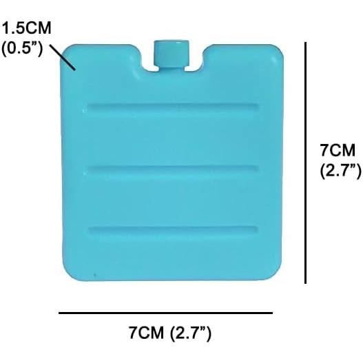 Blocs De Glace Fins 6 Pièces – 7x7x1,5 Cm – Congélation Rapide, Longue Durée – Sacs Isothermes, Pique-nique