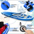 Planche de Stand Up Paddle Gonflable Physionics® - 320x80x15 cm - Bleu-3