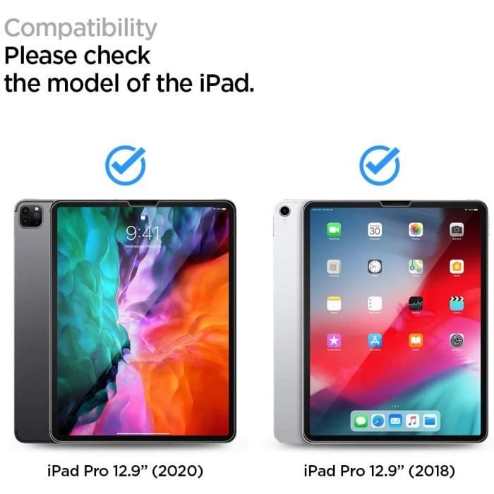 Lot de 2 Verre Trempé pour iPad Pro 12.9 2022 Film Protection écran, Anti  Rayures, sans Bulles d'air, Ultra Résistant - Yuan Yuan - Cdiscount  Informatique