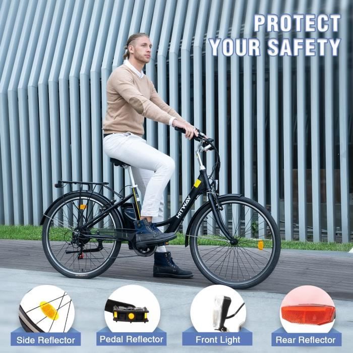Velo electrique 26 avec Moteur 250W Modes de 7 Vitesses velos electriques e Bike avec Batterie au Lithium Amovible 36V 10.4 18 Cdiscount Sport