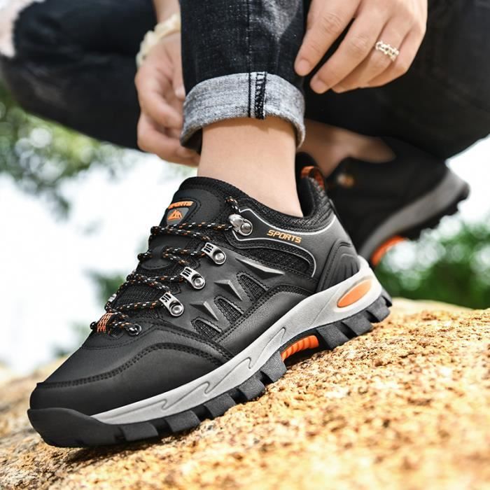 Chaussure Randonn e Homme Femme Noir Confort Respirant Chaussure
