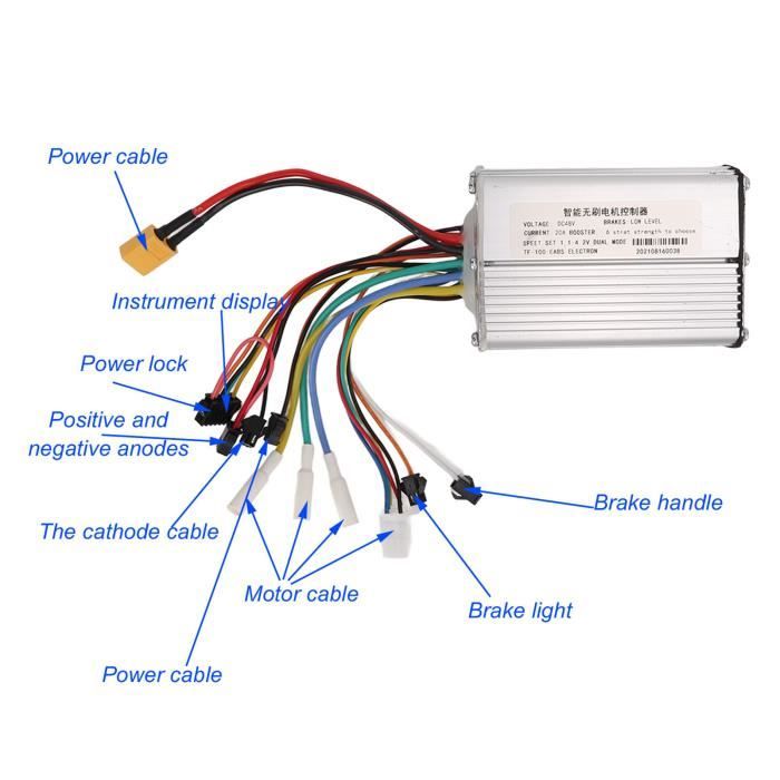 Contrôleur cc sans balais pour vélo électrique 48V 60V 2500W, contrôleur à onde sinusoïdale 72V 3000W, accessoires pour Scooter électrique  18