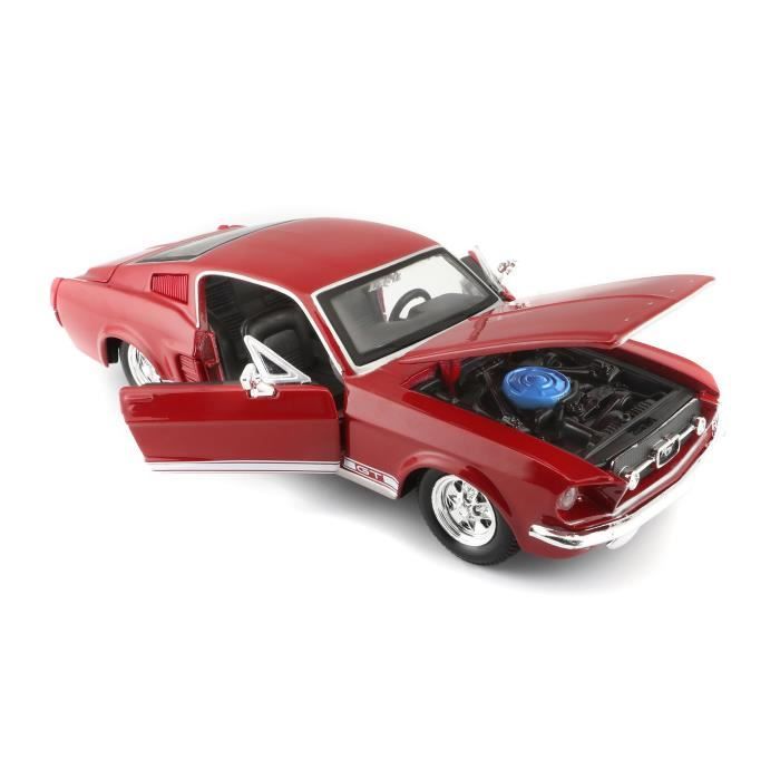 Voiture Ford Mustang GT 1967 en m tal l chelle 1 24 me de la marque Maisto Rouge