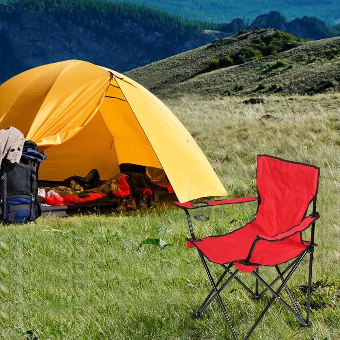 Mojawo Chaise Pliable Camouflage Pêche/Camping Avec Porte-Gobelet Et Sac De Transport – Confort 110 Kg