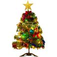 1 ensemble de luxe durable allumé 50cm arbre de Noël artificiel LED lumières multicolores pour la  SAPIN DE NOEL - ARBRE DE NOEL-0