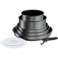 Tefal Ingenio Daily Chef On Batterie cuisine 8 p, Empilable, Durable, Resistant, Facile a nettoyer, Revetement antiadhesif, C-0