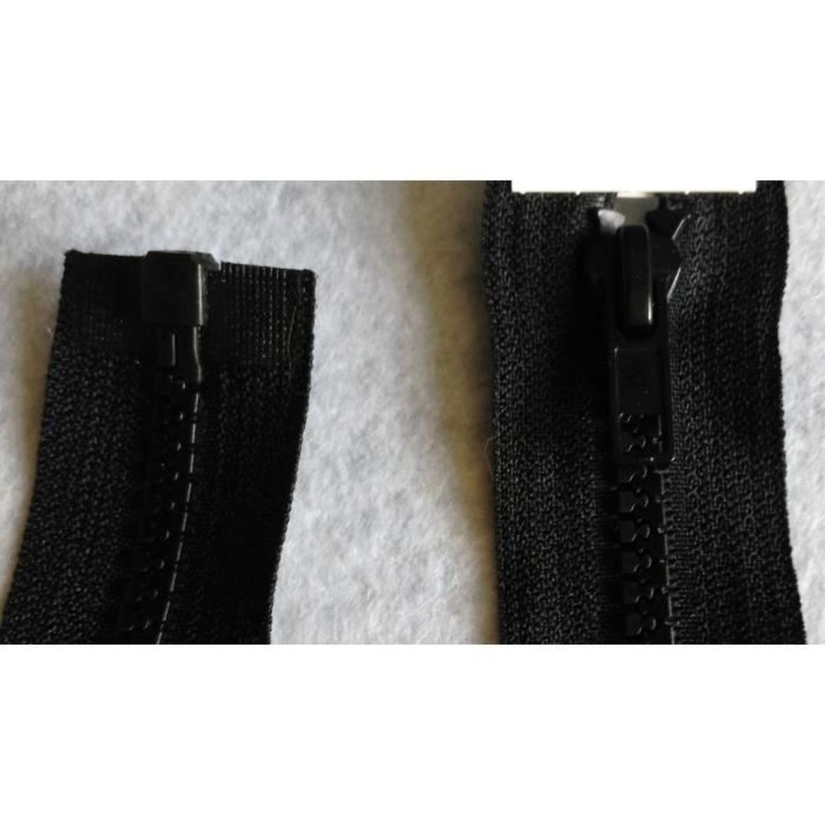 fermeture éclair neuve 15 cm gris clair