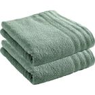 COTON PUR Lot de 2 draps de bain "Spa" 90 x 150 cm / 400 gr/m² - "Spa" Menthe