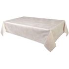 BRAND Habitable - Nappe en toile cirée rectangulaire Vitali - 140 x 250 cm - Beige nacré