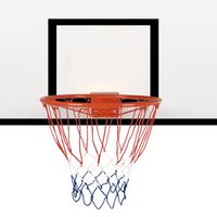 Anneau de basketball panier de basket avec filet 46 fi par ation au murale pour adultes / enfants