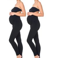 2PCS Leggings de maternité pour femmes Pantalon de yoga sans couture Pantalon de grossesse extensible L yujian001