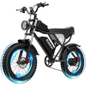 Vélo électrique Ridstar S29 PRO Fat Bike – 48V 21AH, 1000W, Noir, Pneus 29x2.1