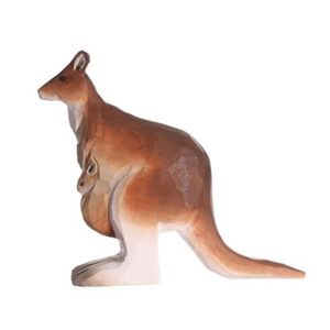 FIGURINE - PERSONNAGE Figurine Kangourou en bois - Wudimals - K-PLAY - M