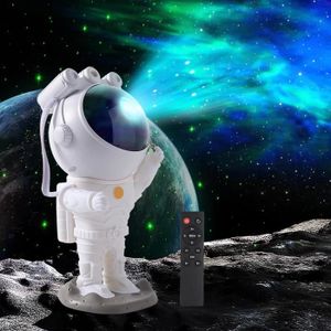 VEILLEUSE BÉBÉ Astronaut Projection Lamp,Space Warrior Projecteur,Chambre Starry Galaxy Veilleuse Avec Minuterie Et Télécommande,360°