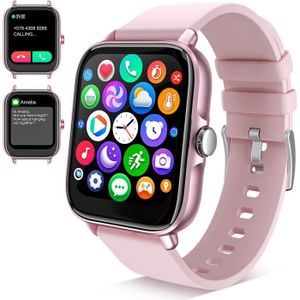 MONTRE CONNECTÉE Montre Connectée Repondre Appel et SMS, Smartwatch Tactile Femme Bluetooth Sport 1.7