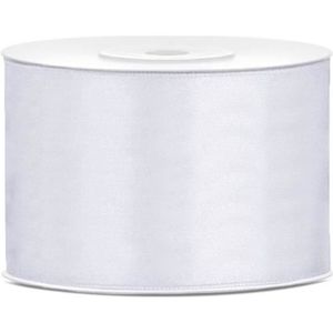 anniversaire et d/écoration de v/êtements n/œuds arts 22 m chacun Lot de 2 rouleaux de ruban en satin blanc 40 mm x 44 m pour couture emballage cadeaux robes mariage travaux manuels