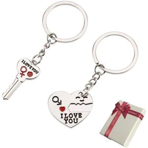 Porte-clés Porte-clés Key Holder en forme de cœur pistolet couleur avec Rouge Foncé Gem Stone Porte-clés Porte-clés Key Holder en forme de cœur pistolet couleur avec Rouge Foncé Gem Stone