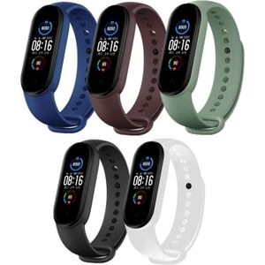 WIIKAI Bracelet de Rechange en Silicone pour XiaoMi Mi Band 5 Mi Band 6 Bracelets de Montre de Rechange. 