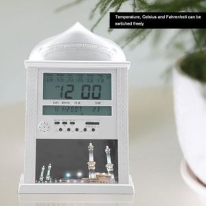 HORLOGE - PENDULE Duokon horloge de prière musulmane Horloge de Prière Islamique Musulmane Azan Alarme de Prière Numérique Azan Horloge deco pendule