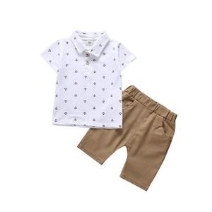 Bébé Nouveau-né Bébé Garçons Vêtements Homme Polo T-shirt Tops Short Tenues Ensemble 