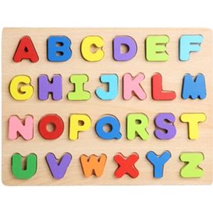 PUZZLE Puzzle 3D en bois pour bébé - ONEVER - Alphabet coloré - Jouet éducatif