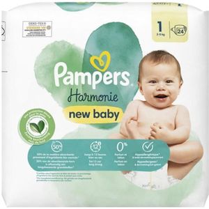 COUCHE Couches Pampers New Baby Harmonie Taille 1 - 24 Couches 2 kg - 5 kg