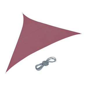 VOILE D'OMBRAGE Voile d'ombrage triangle PES rouge foncé - 10037849-1370