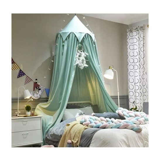Moustiquaire Bebe Ciel De Lit Enfant Odot - Baldaquin Tente Princesse Noir 65cm - Décoration Chambre Anti-Moustiques Tente Lit Princesse Baldaquin Moustiquaire