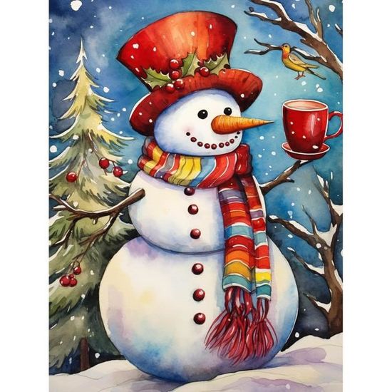 Nabi 5D Diamant Peinture Bonhomme De Neige Bricola... - Grandado