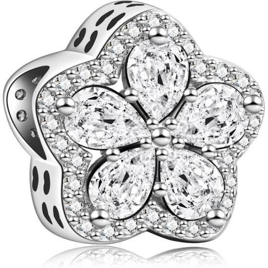 Pampille ou breloque main de fatma couleur argent tibetain-19mm