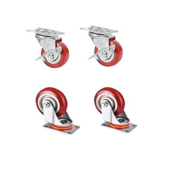 Dopro Lot De 4 Roulettes Pivotantes Robustes Pour Ampli Guitare - Roues 5,1 Cm Avec Douilles Métalliques - Compatible Fender Et Autres