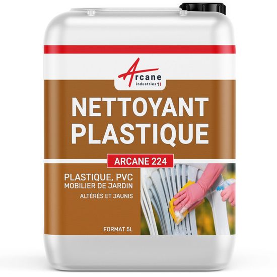 Nettoyage plastique pvc rénovateur salon meuble jardin blanc plastique