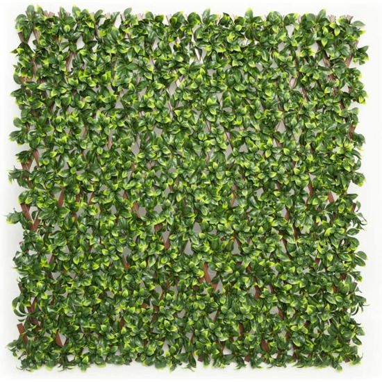 Haie Artificielle 1x6M Mur Végétal Extérieur AGJIDSO - Brise Vue Jardin Avec 100 Serre-Câbles