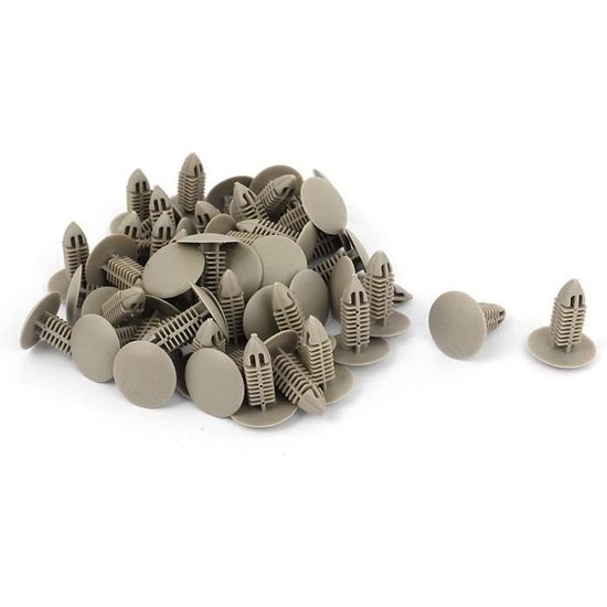 10 Clips De Panneau Plastique Beige Pour Volvo C70/S60/S80/V70 - Réf. 39964090, Diamètre 6 Mm