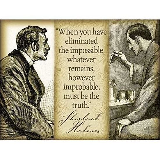 Decoration Murale Plaque En Metal Avec Citation De Sherlock Holmes Style Vintage 30x40cm 331 Cdiscount Maison