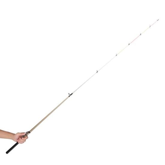 canne à pêche rotative Canne à pêche télescopique en fibre de verre pour pêche sur glace en eau douce avec sac de tige (1,5 m)