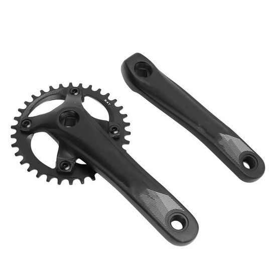 Pédalier de Vélo Pliant 52T 170Mm Ensemble de Manivelle de Vélo Plaque Dentaire Vitesse Unique Accessoires de Pignon Diamant