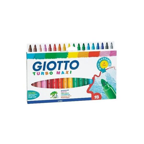 Giotto Pochette De 18 Feutres De Coloriage Gi Cdiscount Beaux Arts Et Loisirs Creatifs
