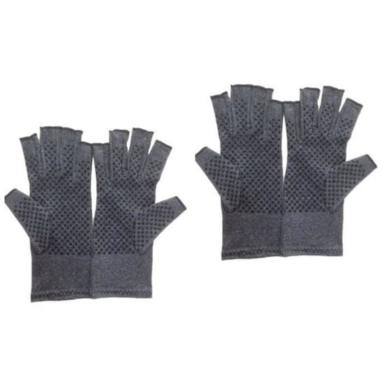 Gant De Tir Creedmoor Doigt Ouvert - Maille Noire - Taille Grande - Main Gauche